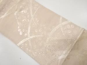 アンティーク　紗　芝草に萩模様織り出し袋帯（材料）